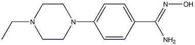 4-(4-ethylpiperazin-1-yl)-N'-hydroxybenzene-1-carboximidamide Structure