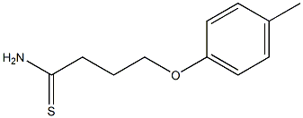 4-(4-methylphenoxy)butanethioamide,,结构式
