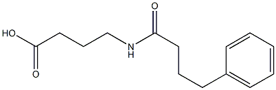 4-(4-phenylbutanamido)butanoic acid 化学構造式
