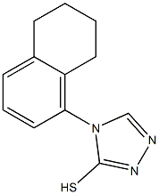 4-(5,6,7,8-tetrahydronaphthalen-1-yl)-4H-1,2,4-triazole-3-thiol 结构式