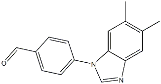 4-(5,6-dimethyl-1H-1,3-benzodiazol-1-yl)benzaldehyde