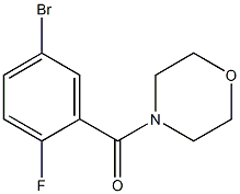 4-(5-bromo-2-fluorobenzoyl)morpholine,,结构式