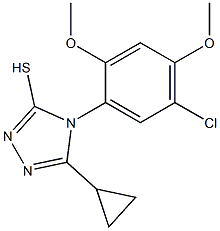 4-(5-chloro-2,4-dimethoxyphenyl)-5-cyclopropyl-4H-1,2,4-triazole-3-thiol