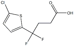 4-(5-chlorothiophen-2-yl)-4,4-difluorobutanoic acid,,结构式