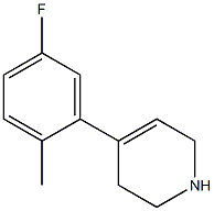 4-(5-fluoro-2-methylphenyl)-1,2,3,6-tetrahydropyridine Struktur