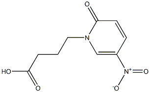 4-(5-nitro-2-oxo-1,2-dihydropyridin-1-yl)butanoic acid 化学構造式