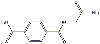 4-(aminocarbonothioyl)-N-(2-amino-2-oxoethyl)benzamide 结构式