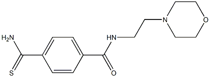 4-(aminocarbonothioyl)-N-(2-morpholin-4-ylethyl)benzamide Structure