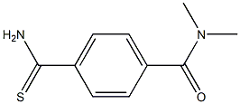 4-(aminocarbonothioyl)-N,N-dimethylbenzamide,,结构式