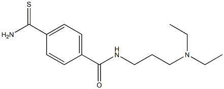 4-(aminocarbonothioyl)-N-[3-(diethylamino)propyl]benzamide,,结构式