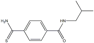 4-(aminocarbonothioyl)-N-isobutylbenzamide Struktur
