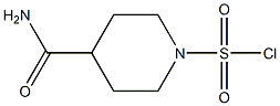 4-(aminocarbonyl)piperidine-1-sulfonyl chloride 结构式