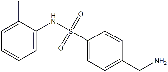4-(aminomethyl)-N-(2-methylphenyl)benzene-1-sulfonamide Structure