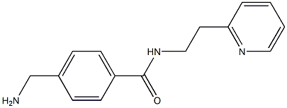 4-(aminomethyl)-N-(2-pyridin-2-ylethyl)benzamide 结构式