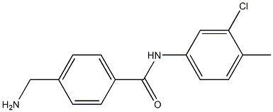 4-(aminomethyl)-N-(3-chloro-4-methylphenyl)benzamide Structure