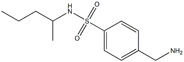 4-(aminomethyl)-N-(pentan-2-yl)benzene-1-sulfonamide,,结构式