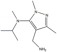 4-(aminomethyl)-N,1,3-trimethyl-N-(propan-2-yl)-1H-pyrazol-5-amine Struktur