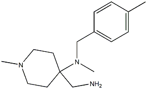 4-(aminomethyl)-N,1-dimethyl-N-[(4-methylphenyl)methyl]piperidin-4-amine