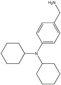 4-(aminomethyl)-N,N-dicyclohexylaniline 化学構造式