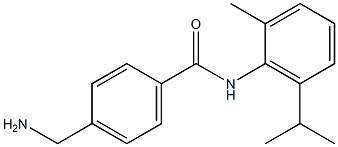 4-(aminomethyl)-N-[2-methyl-6-(propan-2-yl)phenyl]benzamide,,结构式