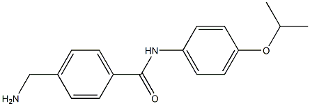 4-(aminomethyl)-N-[4-(propan-2-yloxy)phenyl]benzamide Structure