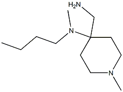4-(aminomethyl)-N-butyl-N,1-dimethylpiperidin-4-amine Struktur