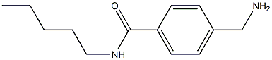 4-(aminomethyl)-N-pentylbenzamide,,结构式