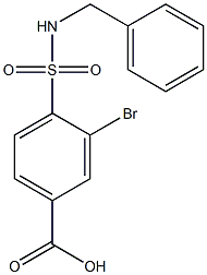  4-(benzylsulfamoyl)-3-bromobenzoic acid