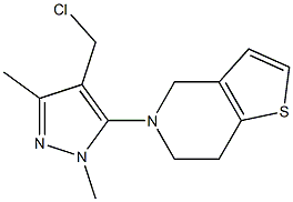  4-(chloromethyl)-1,3-dimethyl-5-{4H,5H,6H,7H-thieno[3,2-c]pyridin-5-yl}-1H-pyrazole