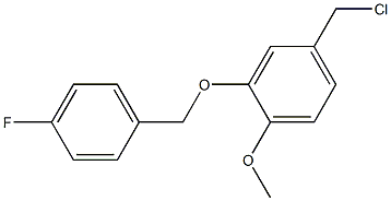  4-(chloromethyl)-2-[(4-fluorophenyl)methoxy]-1-methoxybenzene