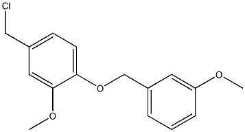 4-(chloromethyl)-2-methoxy-1-[(3-methoxyphenyl)methoxy]benzene Structure