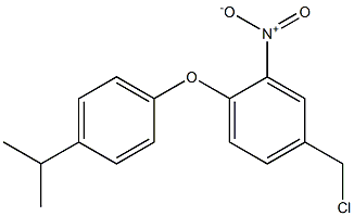 4-(chloromethyl)-2-nitro-1-[4-(propan-2-yl)phenoxy]benzene