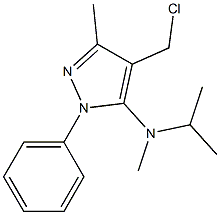  4-(chloromethyl)-N,3-dimethyl-1-phenyl-N-(propan-2-yl)-1H-pyrazol-5-amine