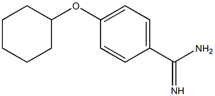 4-(cyclohexyloxy)benzene-1-carboximidamide,,结构式