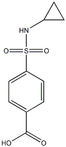 4-(cyclopropylsulfamoyl)benzoic acid,,结构式