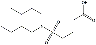 4-(dibutylsulfamoyl)butanoic acid Struktur