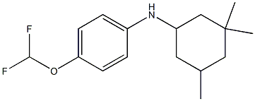 4-(difluoromethoxy)-N-(3,3,5-trimethylcyclohexyl)aniline Struktur