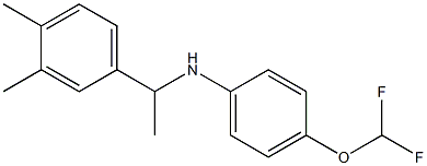 4-(difluoromethoxy)-N-[1-(3,4-dimethylphenyl)ethyl]aniline