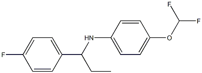 4-(difluoromethoxy)-N-[1-(4-fluorophenyl)propyl]aniline