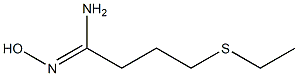 4-(ethylsulfanyl)-N'-hydroxybutanimidamide 结构式