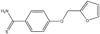 4-(furan-2-ylmethoxy)benzene-1-carbothioamide,,结构式