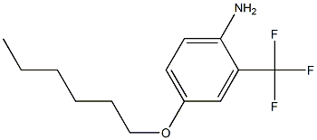 4-(hexyloxy)-2-(trifluoromethyl)aniline,,结构式