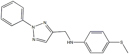 4-(methylsulfanyl)-N-[(2-phenyl-2H-1,2,3-triazol-4-yl)methyl]aniline 结构式