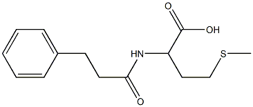 4-(methylthio)-2-[(3-phenylpropanoyl)amino]butanoic acid,,结构式
