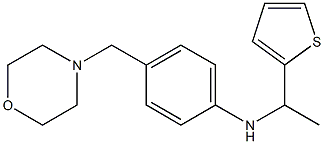 4-(morpholin-4-ylmethyl)-N-[1-(thiophen-2-yl)ethyl]aniline