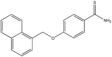 4-(naphthalen-1-ylmethoxy)benzene-1-carbothioamide Struktur