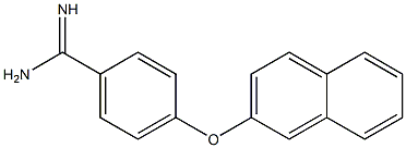 4-(naphthalen-2-yloxy)benzene-1-carboximidamide Struktur