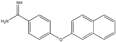 4-(naphthalen-2-yloxy)benzene-1-carboximidamide,,结构式