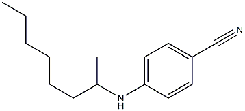 4-(octan-2-ylamino)benzonitrile,,结构式