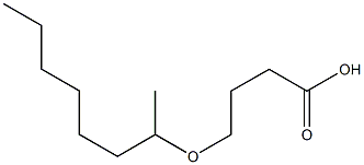 4-(octan-2-yloxy)butanoic acid Structure